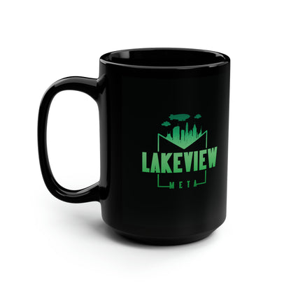 LakeViewMeta Black Mug, 15oz (Europe)