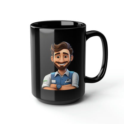 LakeViewMeta Black Mug, 15oz (USA and Canada)