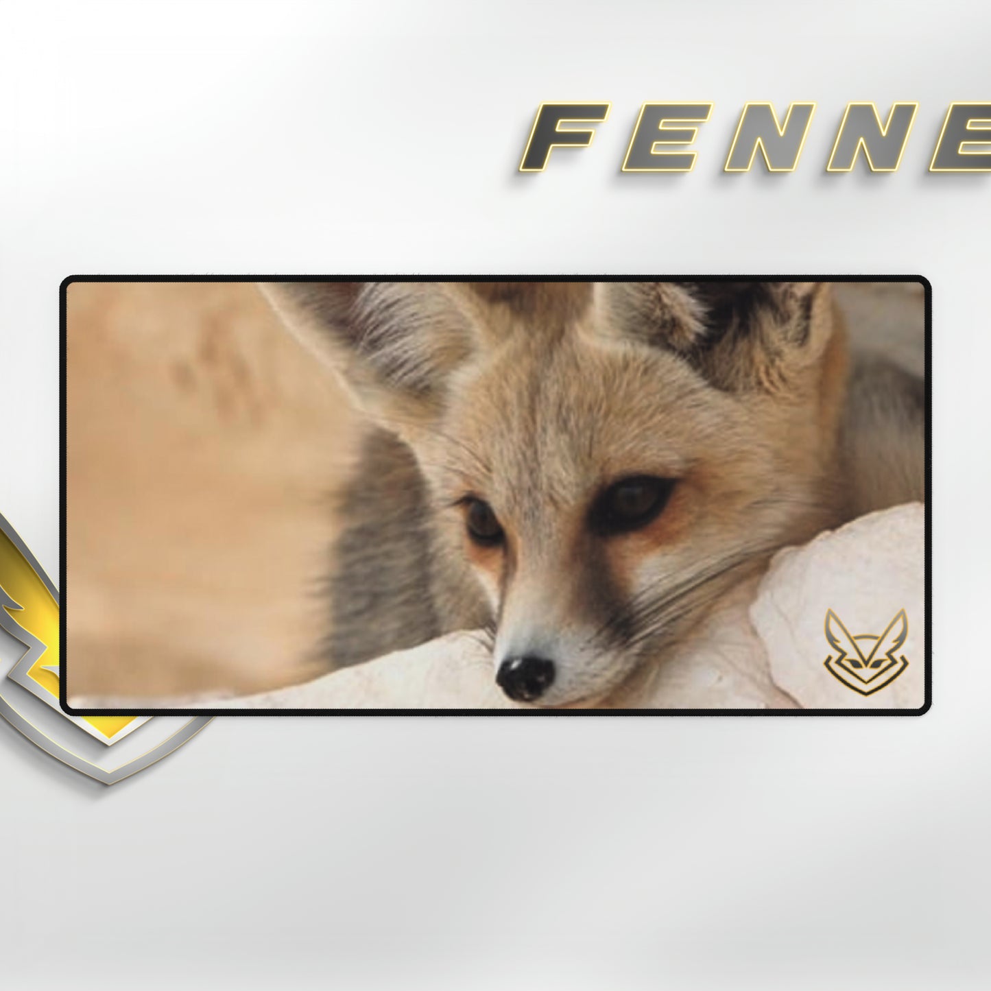 Resting Fennec Desk Mats