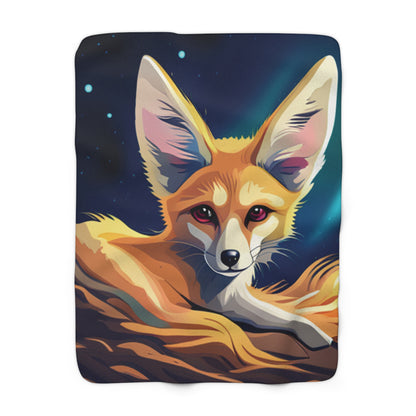 Fennec Sherpa Fleece Blanket